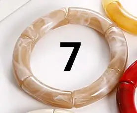 HIMBA COLOUR STACK SET – Vibrant Acrylic Beaded Charm Bracelets - Glow by Hellen African and Boho Jewelry African Home Decor Cultural Accessories