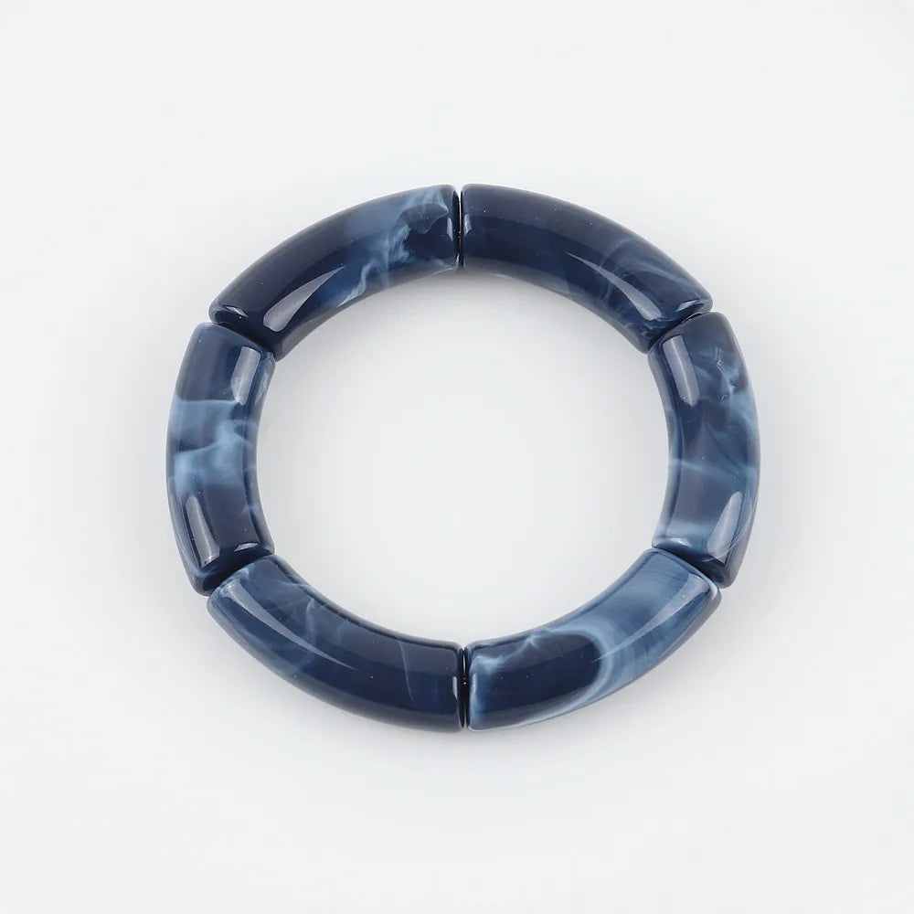 HIMBA COLOUR STACK SET – Vibrant Acrylic Beaded Charm Bracelets - Glow by Hellen African and Boho Jewelry African Home Decor Cultural Accessories