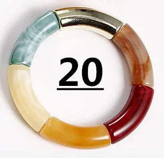 HIMBA COLOUR STACK SET – Vibrant Acrylic Beaded Charm Bracelets - Glow by Hellen African and Boho Jewelry African Home Decor Cultural Accessories