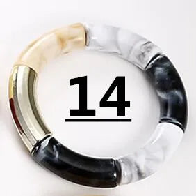 HIMBA COLOUR STACK SET – Vibrant Acrylic Beaded Charm Bracelets - Glow by Hellen African and Boho Jewelry African Home Decor Cultural Accessories