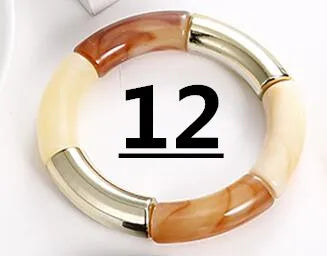 HIMBA COLOUR STACK SET – Vibrant Acrylic Beaded Charm Bracelets - Glow by Hellen African and Boho Jewelry African Home Decor Cultural Accessories