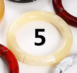 HIMBA COLOUR STACK SET – Vibrant Acrylic Beaded Charm Bracelets - Glow by Hellen African and Boho Jewelry African Home Decor Cultural Accessories