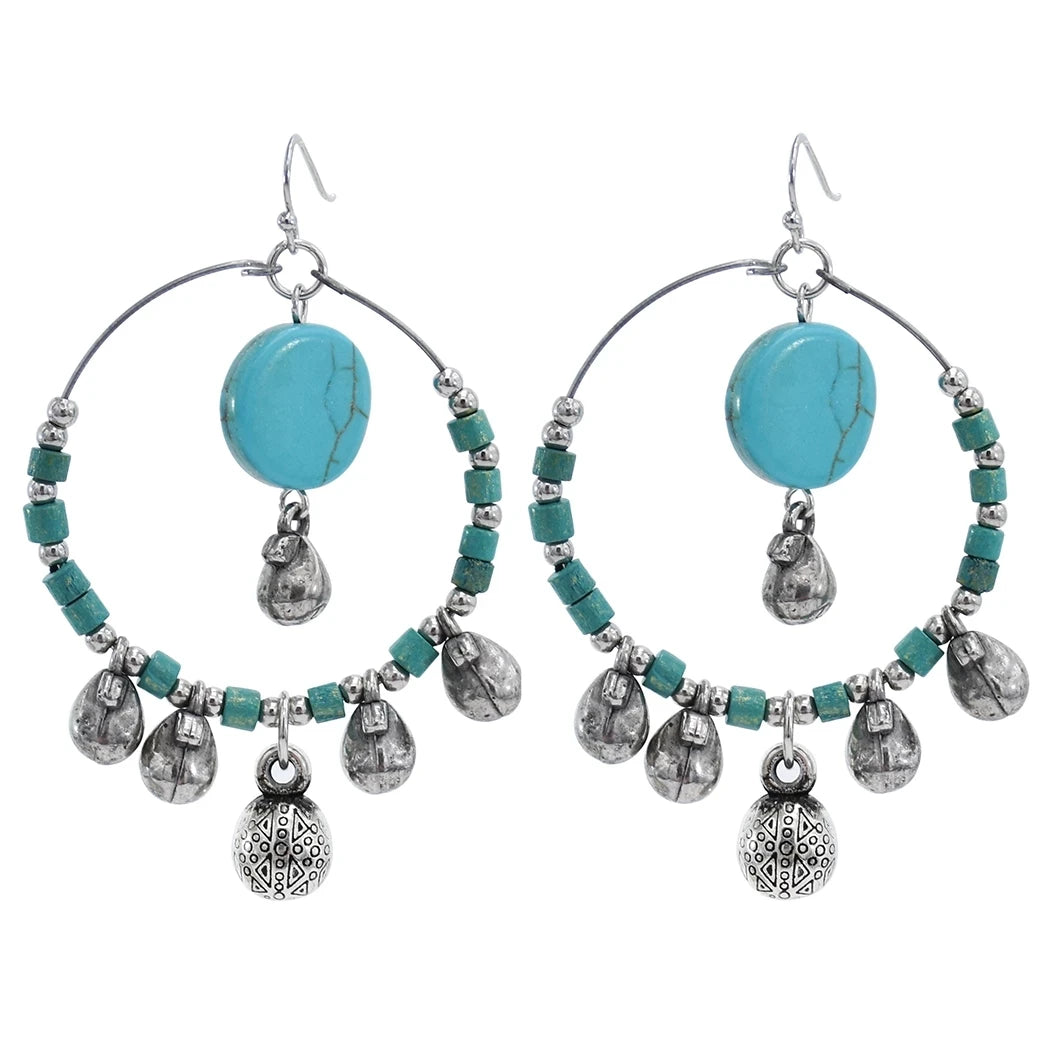 MAASAI DANGLER STATEMENT EARRINGS – Vintage African Tribal Tassel Drop Jewelry - Glow by Hellen African and Boho Jewelry African Home Decor Cultural Accessories