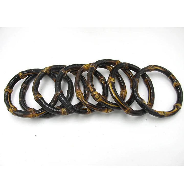 CHOKWE BAMBOO BANGLE – Dark Brown Natural Wooden Bracelet - Glow by Hellen African and Boho Jewelry African Home Decor Cultural Accessories