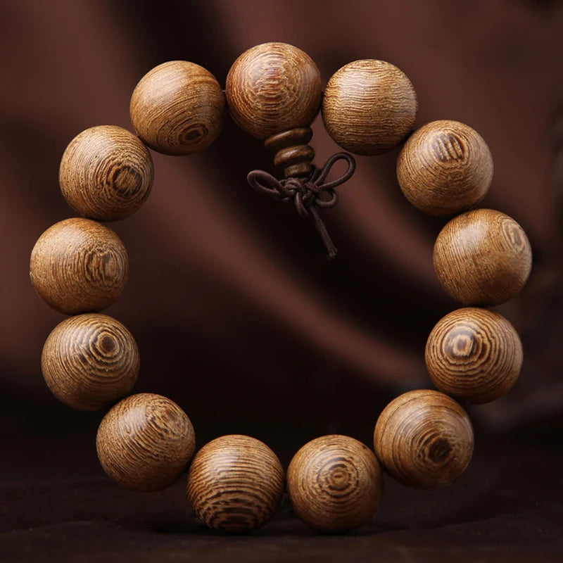 Authentic African Wooden Bracelet with Natural Ebony Beads - Glow by Hellen African and Boho Jewelry African Home Decor Cultural Accessories