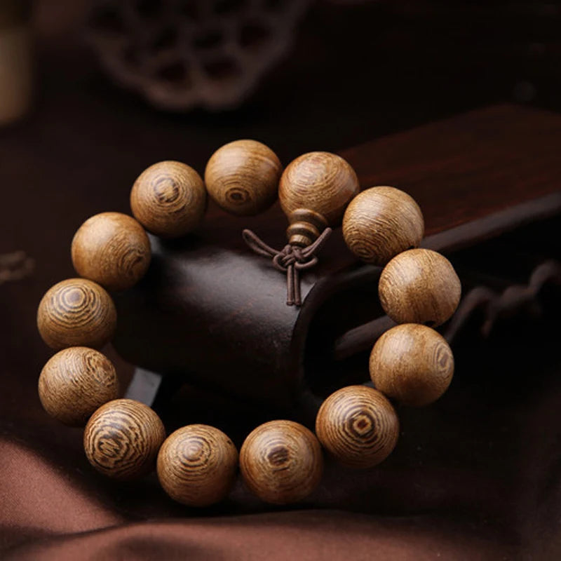 Authentic African Wooden Bracelet with Natural Ebony Beads - Glow by Hellen African and Boho Jewelry African Home Decor Cultural Accessories