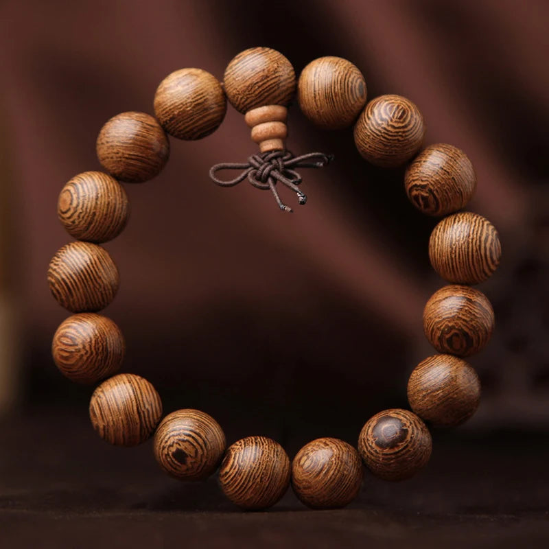 Authentic African Wooden Bracelet with Natural Ebony Beads - Glow by Hellen African and Boho Jewelry African Home Decor Cultural Accessories