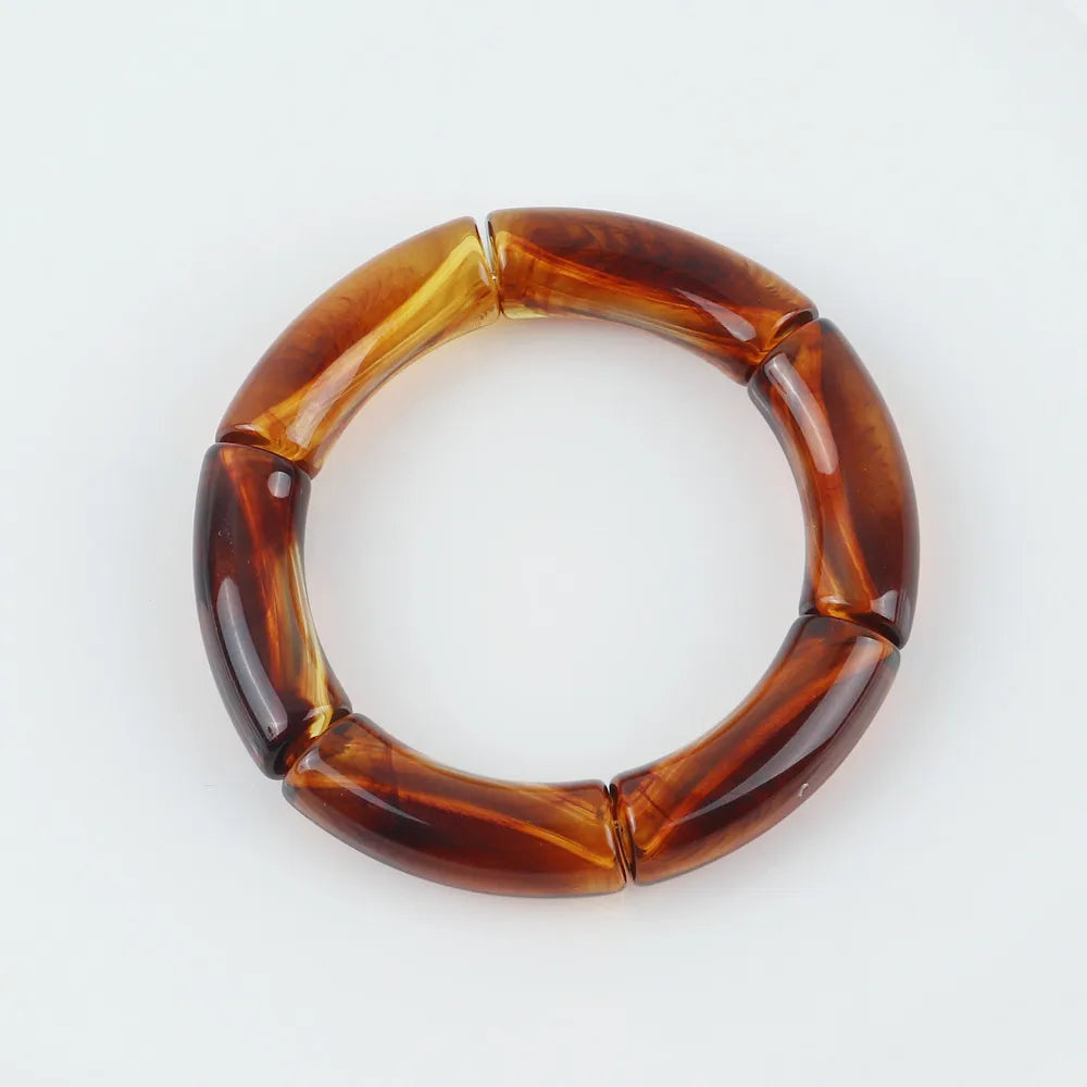 HIMBA COLOUR STACK SET – Vibrant Acrylic Beaded Charm Bracelets - Glow by Hellen African and Boho Jewelry African Home Decor Cultural Accessories