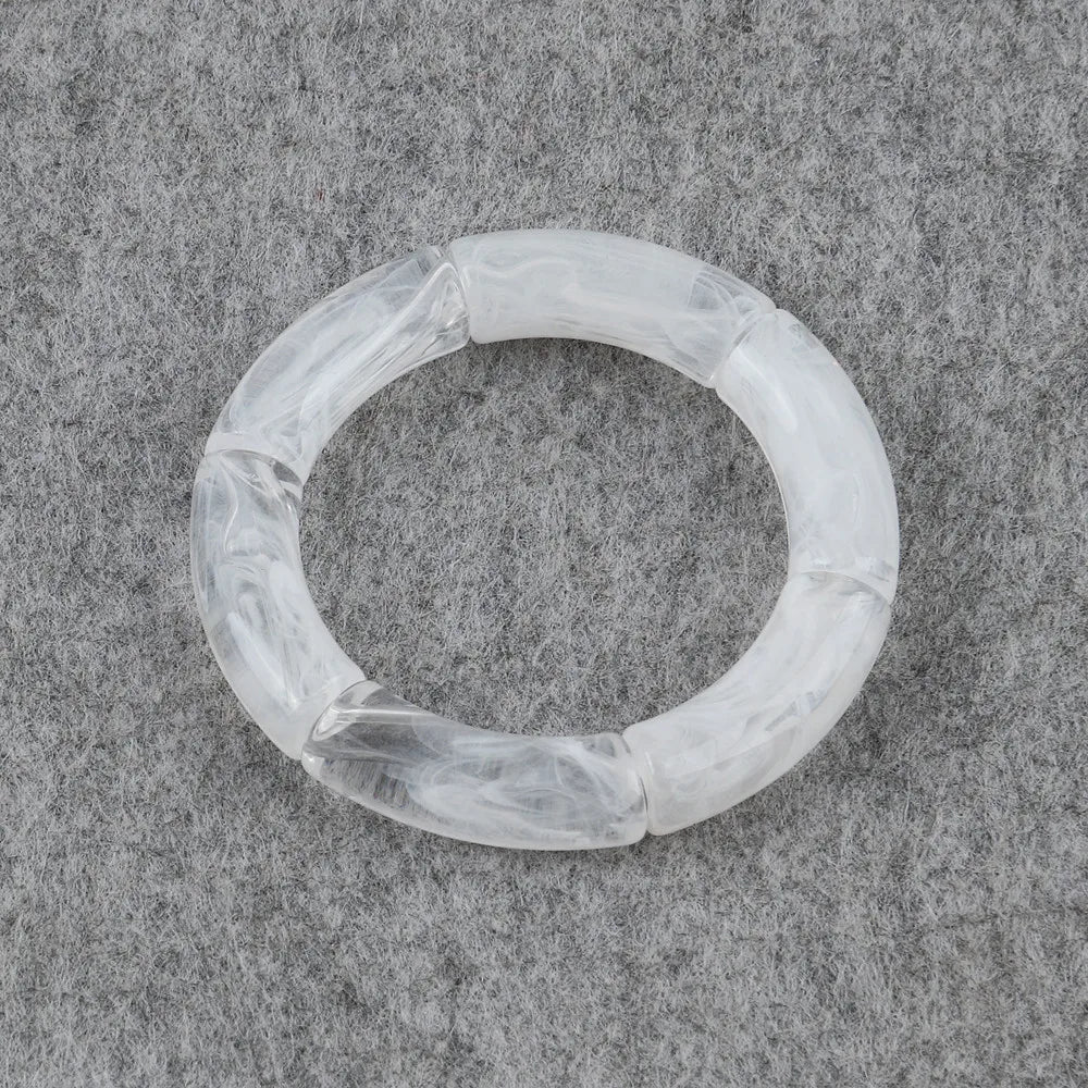 HIMBA COLOUR STACK SET – Vibrant Acrylic Beaded Charm Bracelets - Glow by Hellen African and Boho Jewelry African Home Decor Cultural Accessories