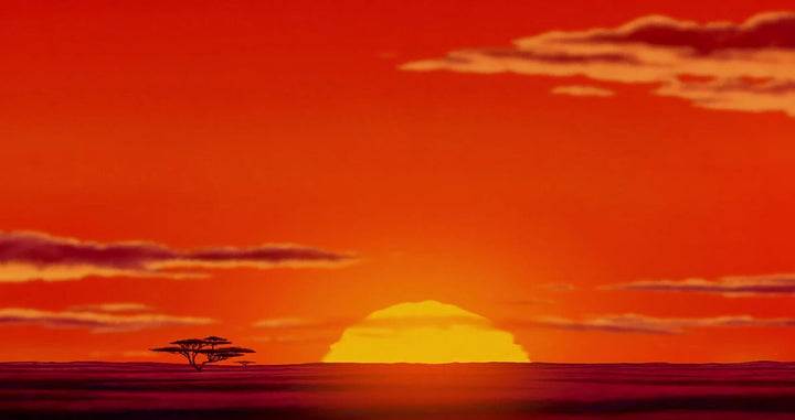 MAASAI SUNSET SCENERY BACKDROP – African Savannah Wall Mural - Glow by Hellen African and Boho Jewelry African Home Decor Cultural Accessories