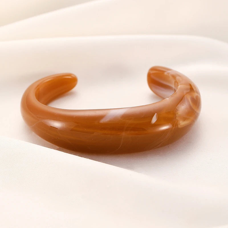 Fashion Unique Irregular Acrylic Cuff Bracelet - Glow by Hellen African and Boho Jewelry African Home Decor Cultural Accessories