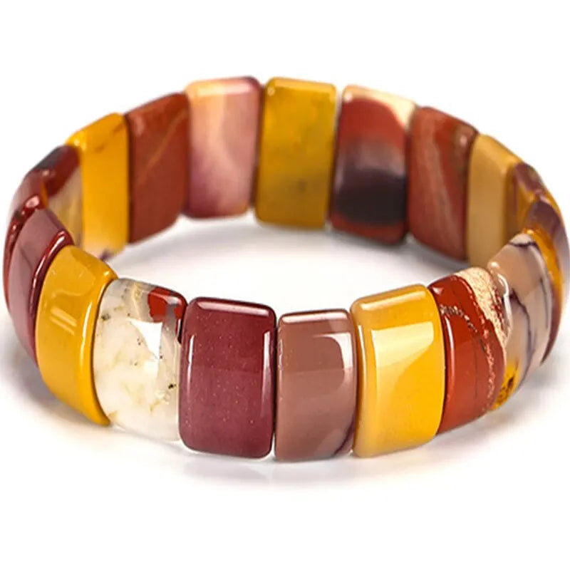 Natural Stone Colorful Tiger Eyes Beads Bangles – Bracelet Set - Glow by Hellen African and Boho Jewelry African Home Decor Cultural Accessories