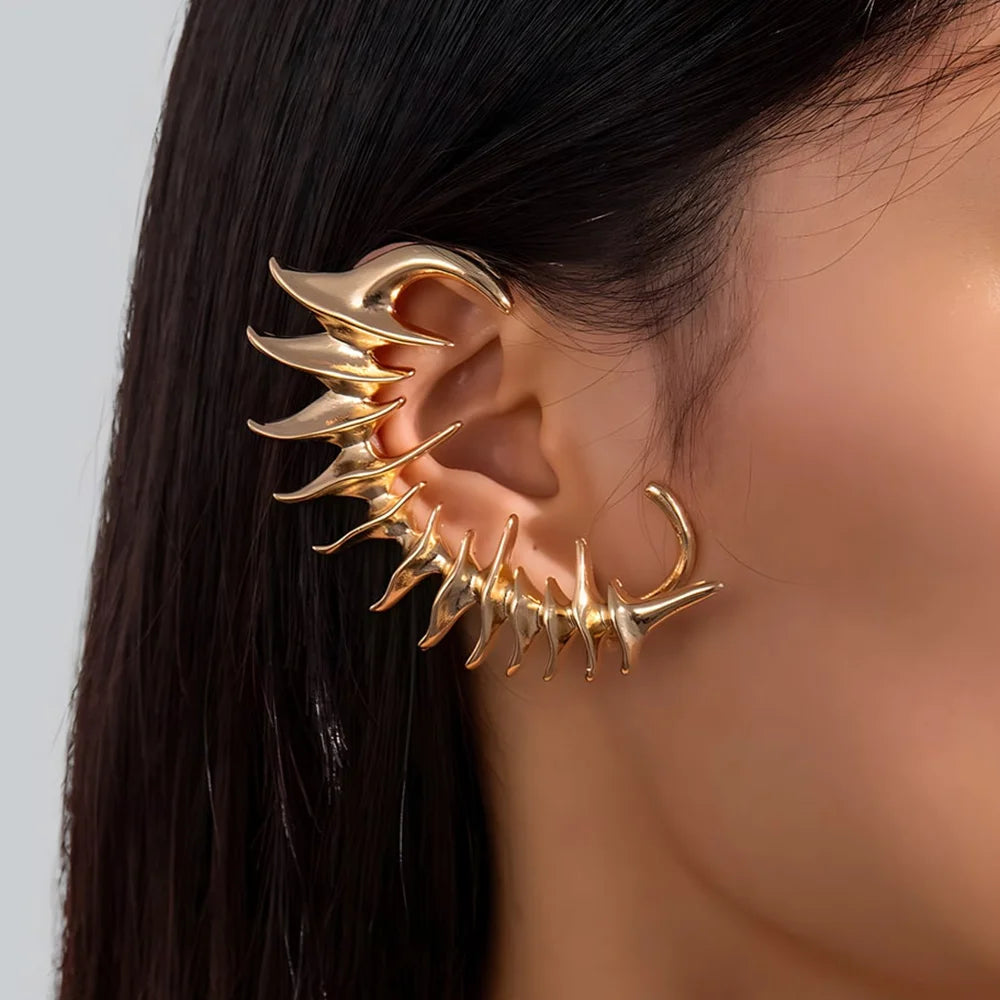 Dragon Ear Cuff — No Piercing Needed - Glow by Hellen African and Boho Jewelry African Home Decor Cultural Accessories