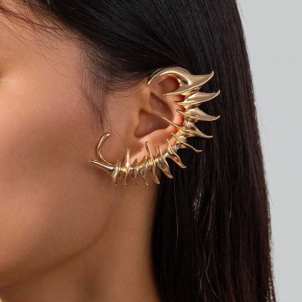 Dragon Ear Cuff — No Piercing Needed - Glow by Hellen African and Boho Jewelry African Home Decor Cultural Accessories