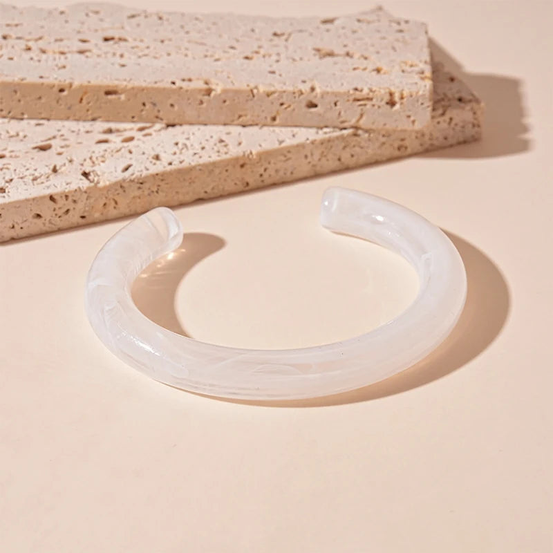 Fashion Unique Irregular Acrylic Cuff Bracelet - Glow by Hellen African and Boho Jewelry African Home Decor Cultural Accessories