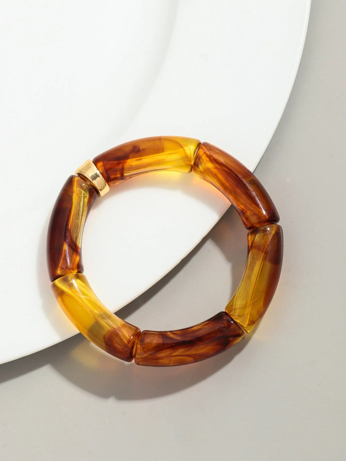 Bohemia Acrylic Design Style Chunky Bamboo Stackable Bracelet - Glow by Hellen African and Boho Jewelry African Home Decor Cultural Accessories