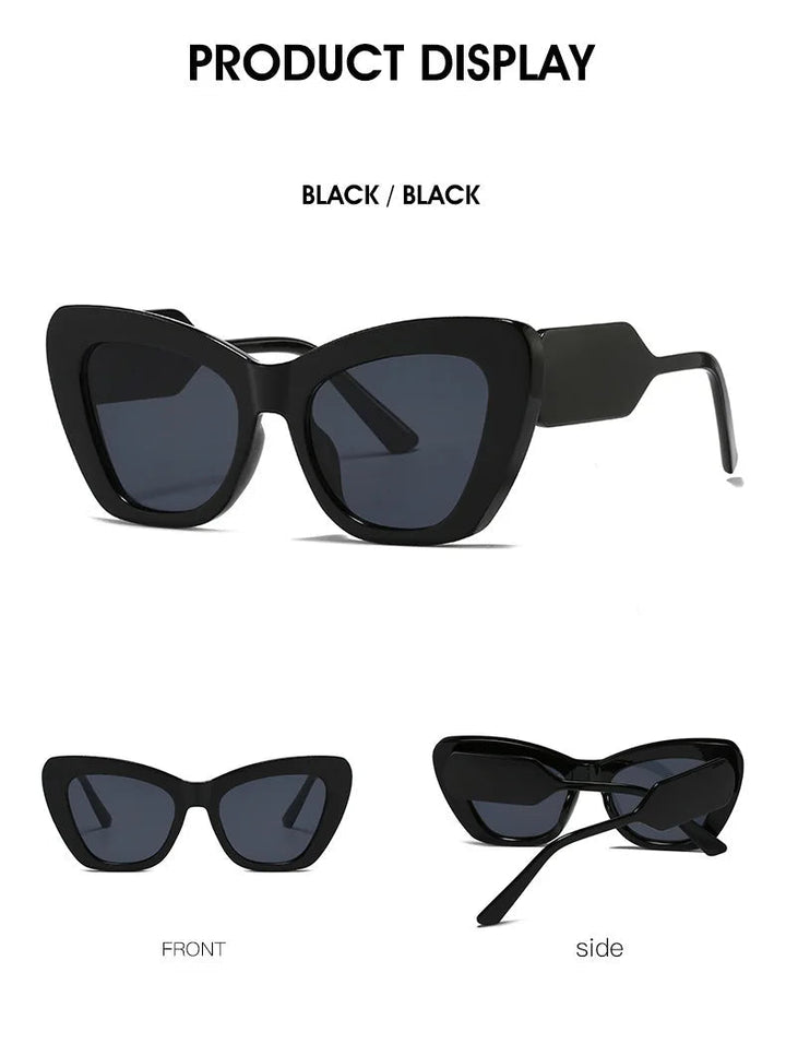 Vintage Rectangle Sunglasses — Gradient Candy Color Shades - Glow by Hellen African and Boho Jewelry African Home Decor Cultural Accessories