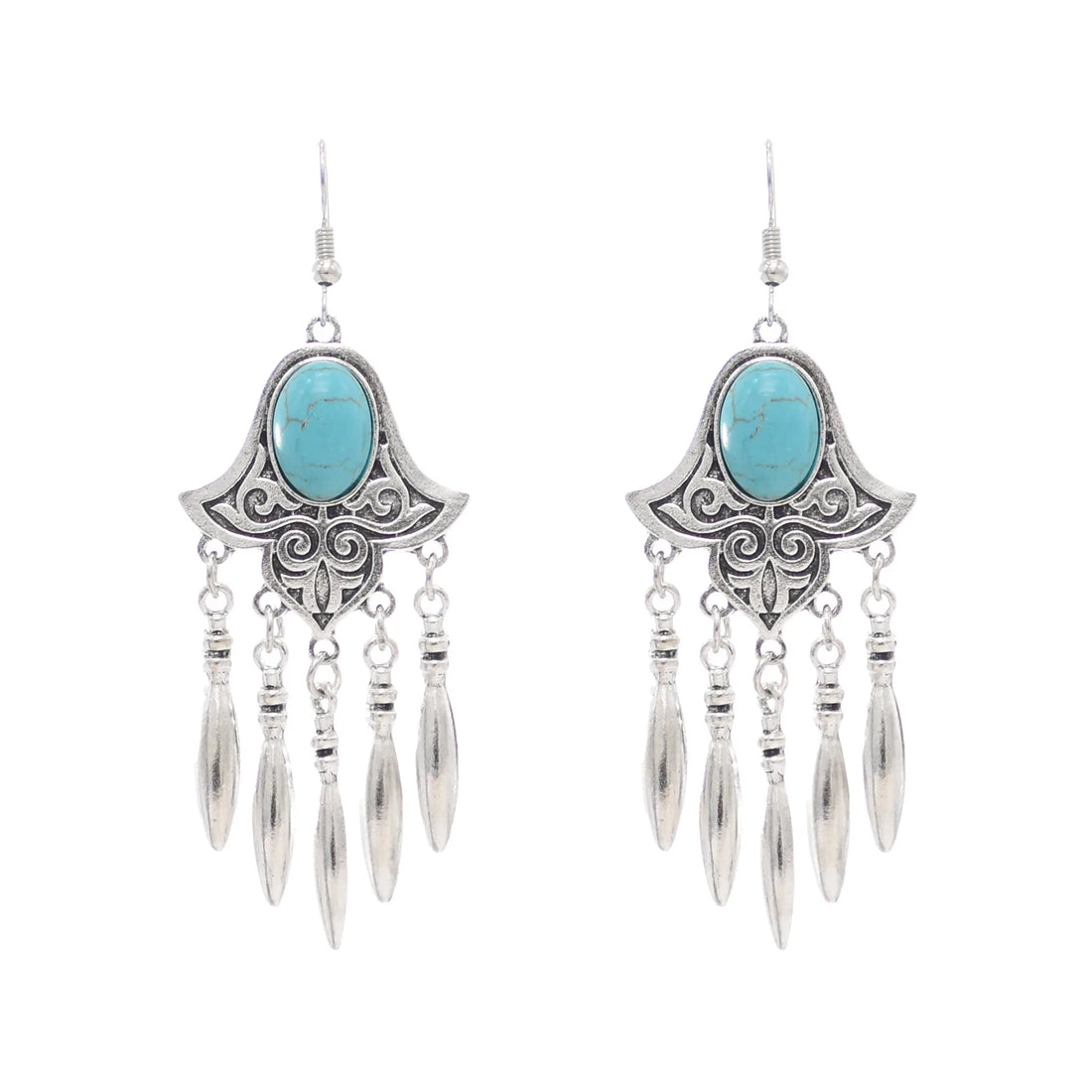 MAASAI DANGLER STATEMENT EARRINGS – Vintage African Tribal Tassel Drop Jewelry - Glow by Hellen African and Boho Jewelry African Home Decor Cultural Accessories