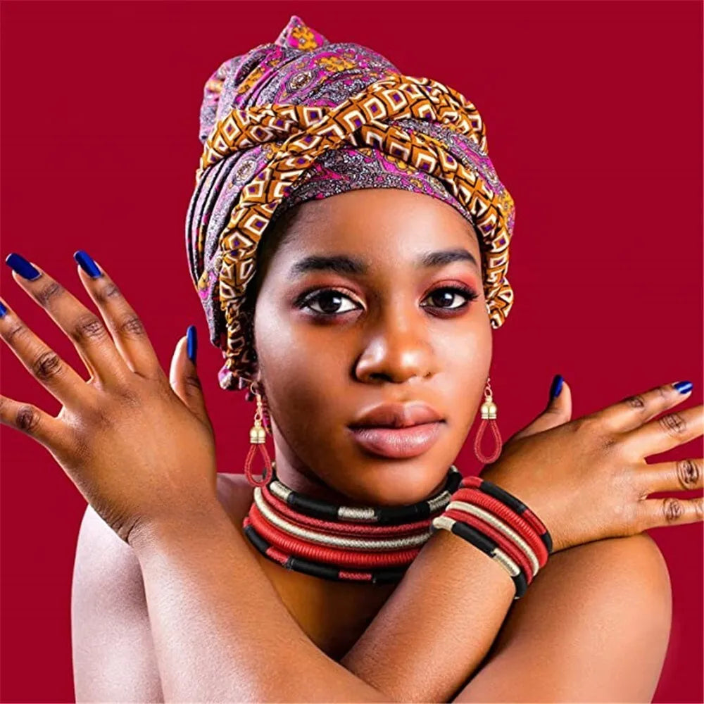 Africa Tribal Multilayer Necklace &amp; Earrings Set — Bold Statement Jewelry - Glow by Hellen African and Boho Jewelry African Home Decor Cultural Accessories