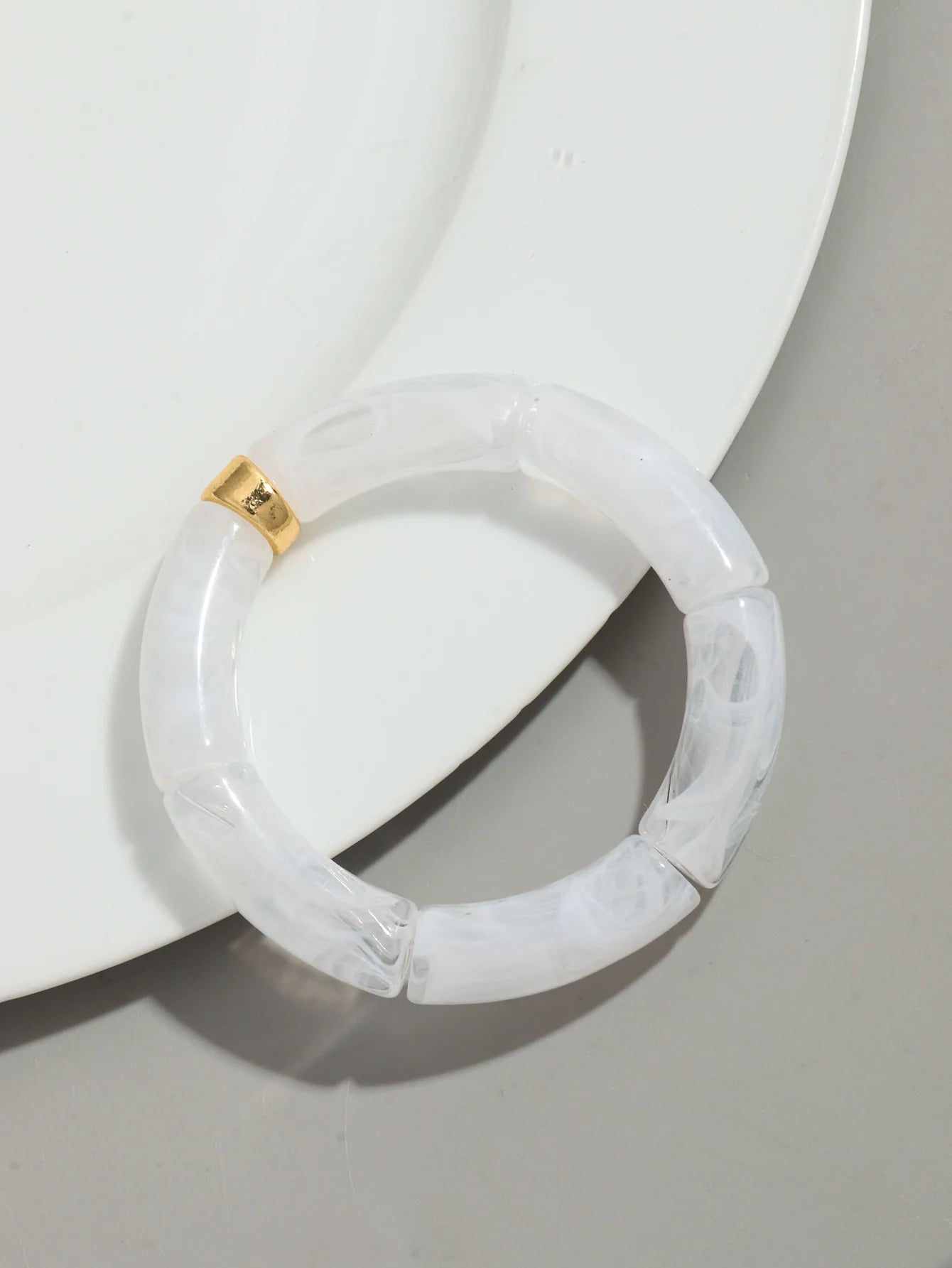 Bohemia Acrylic Design Style Chunky Bamboo Stackable Bracelet - Glow by Hellen African and Boho Jewelry African Home Decor Cultural Accessories