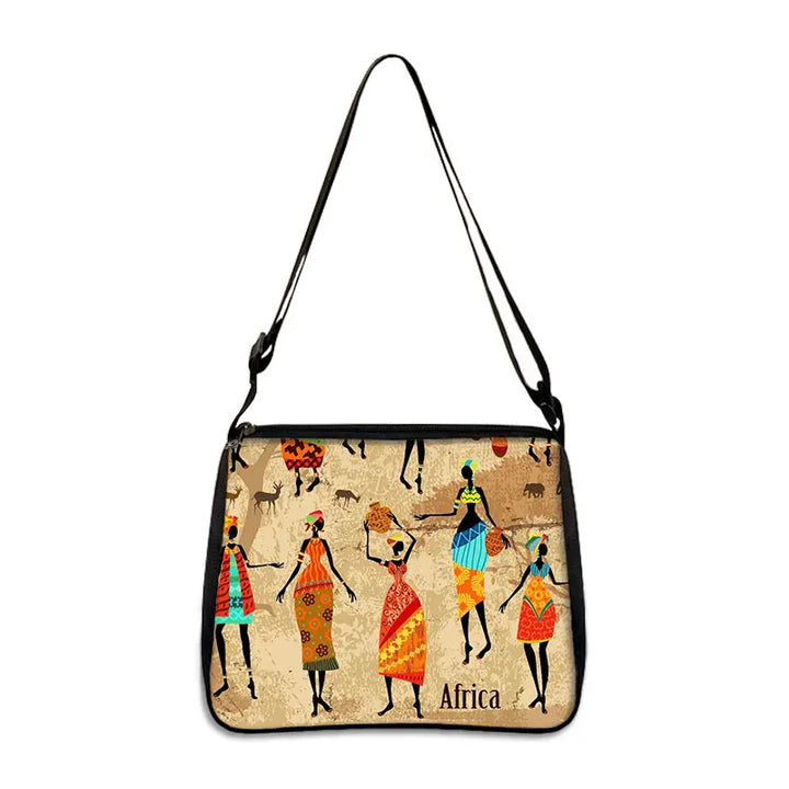 KENTE WEAVER CROSSBODY – Traditional African Pattern Shoulder Bag - Glow by Hellen African and Boho Jewelry African Home Decor Cultural Accessories