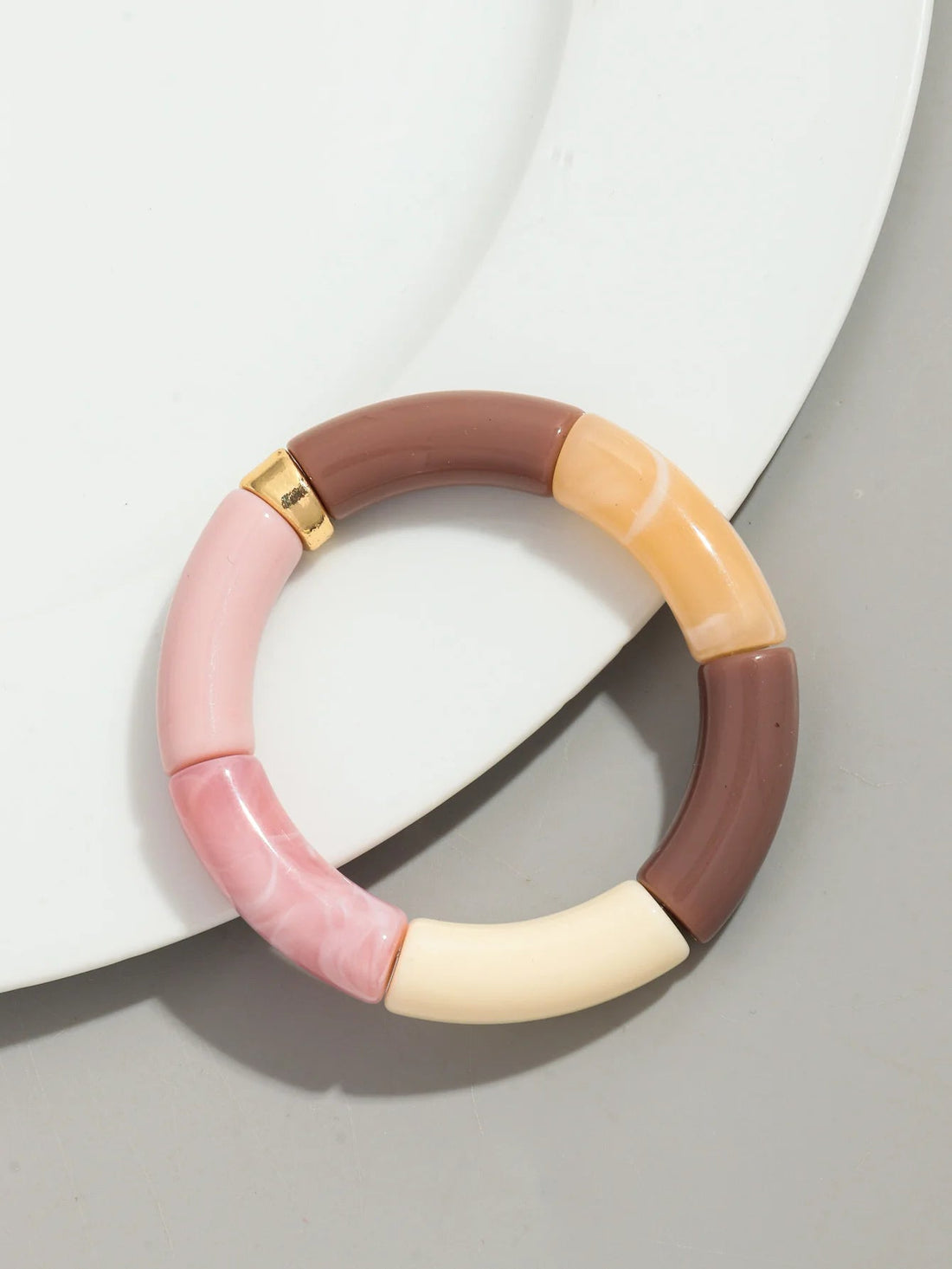 Bohemia Acrylic Design Style Chunky Bamboo Stackable Bracelet - Glow by Hellen African and Boho Jewelry African Home Decor Cultural Accessories