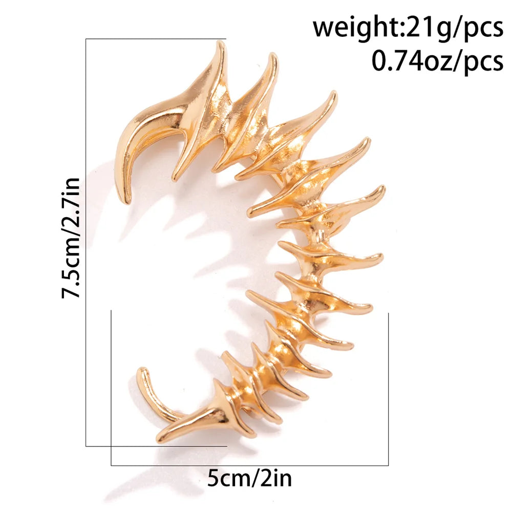 Dragon Ear Cuff — No Piercing Needed - Glow by Hellen African and Boho Jewelry African Home Decor Cultural Accessories