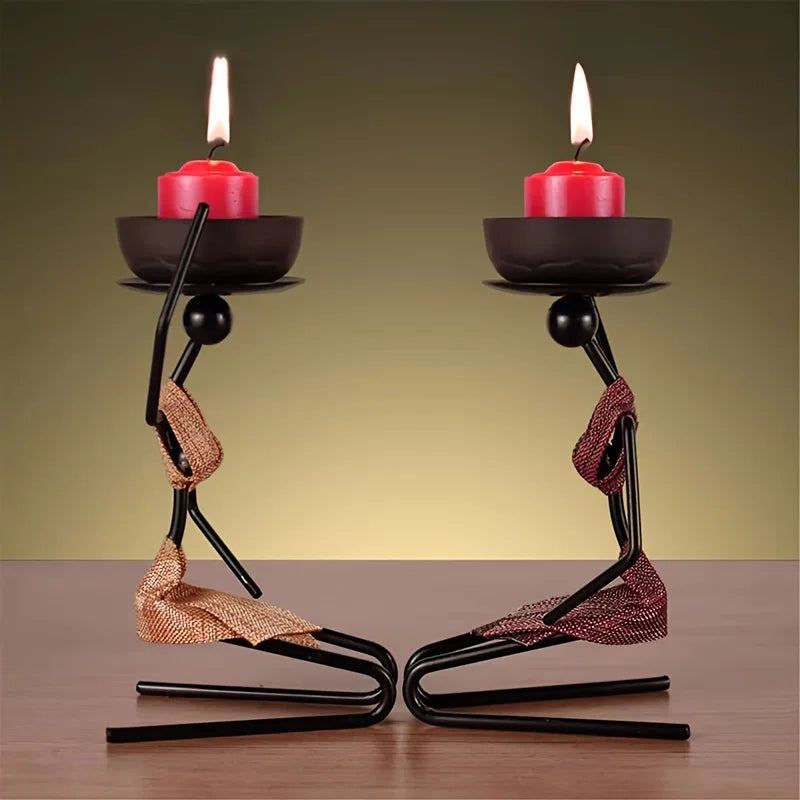 Candle Holders Kneeling Girl Candlestick Decoration For Table Desk Decorative Dining Room Candleholder Sculptures Candlestick Glow by Hellen