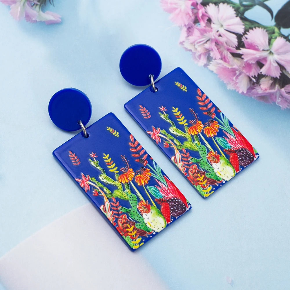 AKAN TREE OF LIFE EARRINGS – Vintage Gold Color Relievo Acrylic Christmas Jewelry Trend 2025 - Glow by Hellen African and Boho Jewelry African Home Decor Cultural Accessories