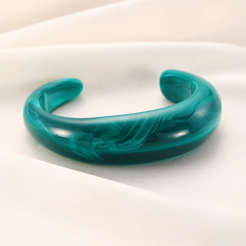 Fashion Unique Irregular Acrylic Cuff Bracelet - Glow by Hellen African and Boho Jewelry African Home Decor Cultural Accessories