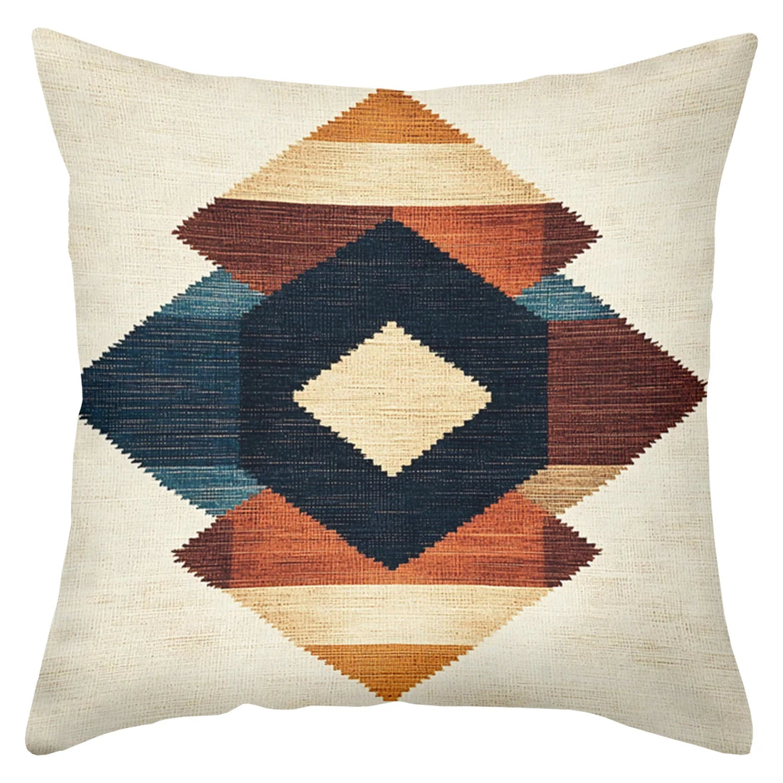 Bohemian Print Decorative Pillow Cover - Glow by Hellen African and Boho Jewelry African Home Decor Cultural Accessories