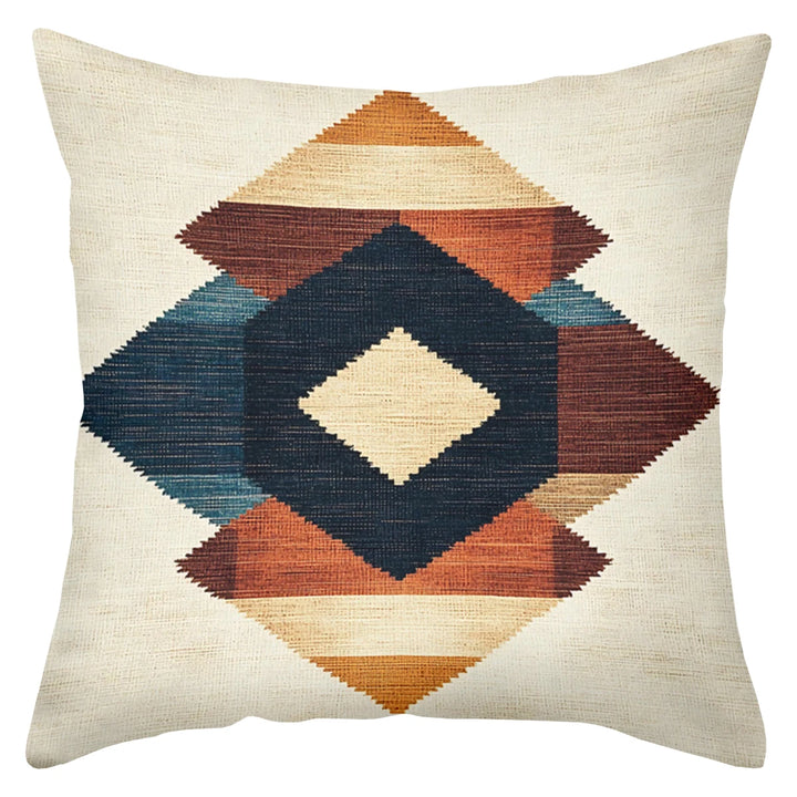 Bohemian Print Decorative Pillow Cover - Glow by Hellen African and Boho Jewelry African Home Decor Cultural Accessories