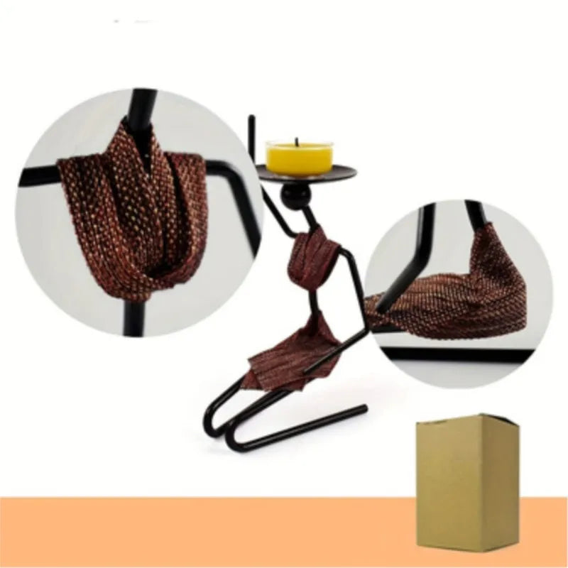 SHONA SERENITY CANDLE HOLDER – Kneeling Girl Desk Sculpture - Glow by Hellen African and Boho Jewelry African Home Decor Cultural Accessories