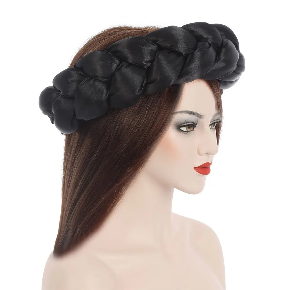 Satin Twist Braids Headband - Glow by Hellen African and Boho Jewelry African Home Decor Cultural Accessories