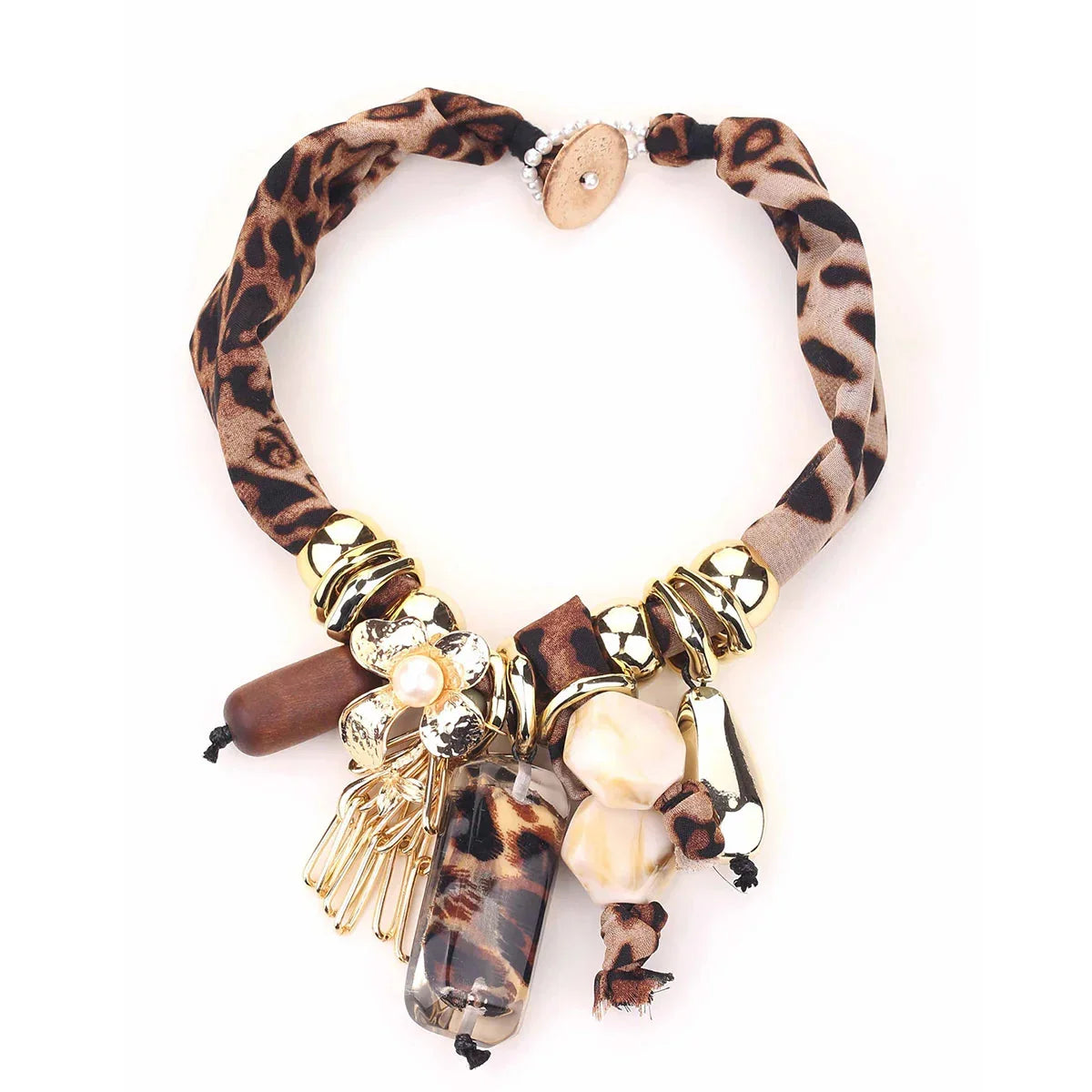 Retro Chic Leopard Beads Necklace — Bold & Timeless Glow by Hellen