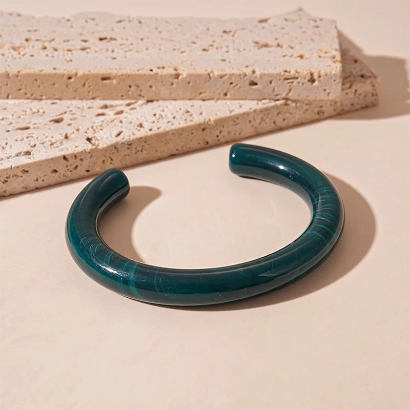 Fashion Unique Irregular Acrylic Cuff Bracelet - Glow by Hellen African and Boho Jewelry African Home Decor Cultural Accessories