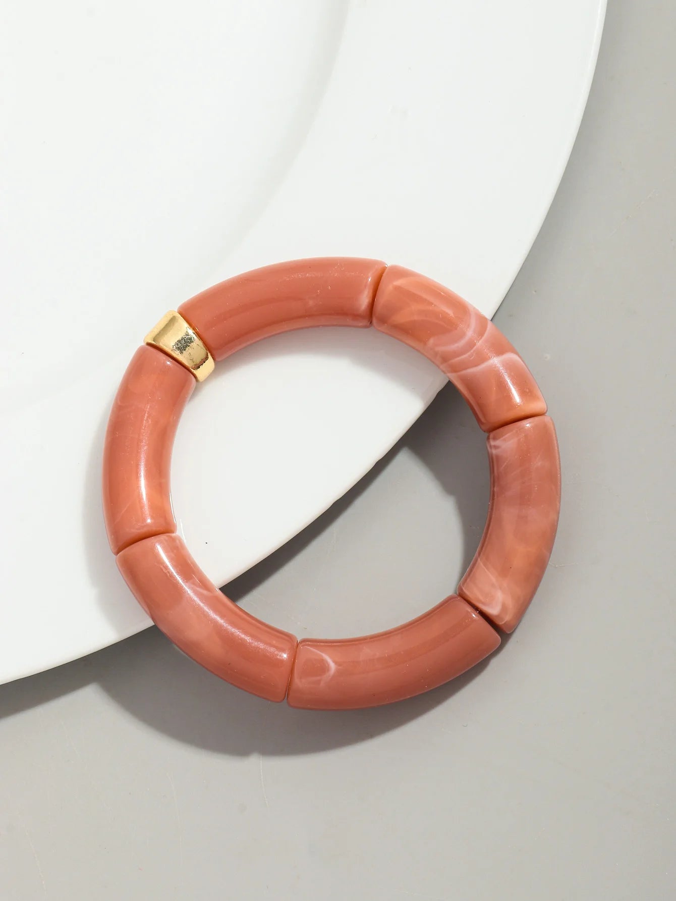 Bohemia Acrylic Design Style Chunky Bamboo Stackable Bracelet - Glow by Hellen African and Boho Jewelry African Home Decor Cultural Accessories