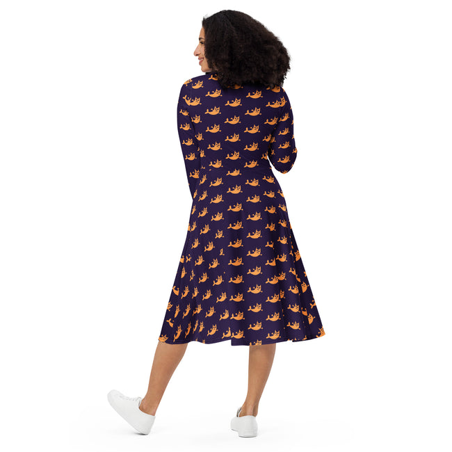 LIPS & LORE MIDI DRESS WITH POCKETS Main Image